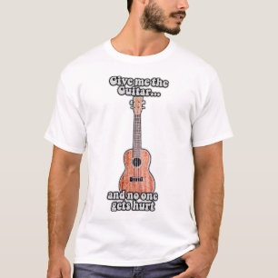 Geef me de gitaar en niemand wordt gekwetst. vinta t-shirt