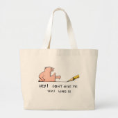 Geef me die Cartoon niet. Grote Tote Bag (Voorkant)