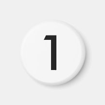 Geef me een 1 (witte) magneet