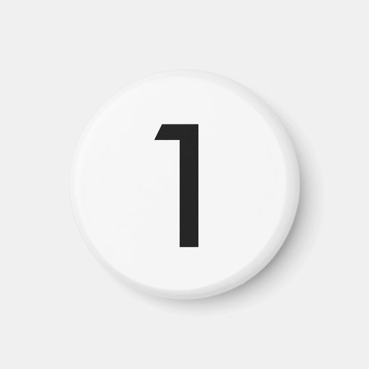 Geef me een 1 (witte) magneet (Voorkant)