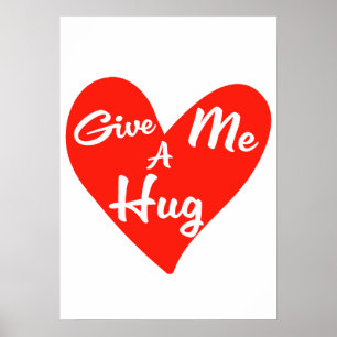 Geef me een Hug. Poster