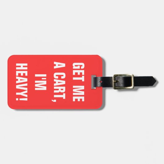 Geef me een karretje bagagelabel (Voorkant horizontaal)