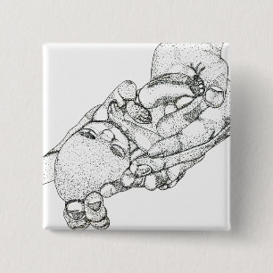 Geef me een keuze door me leven te geven vierkante button 5,1 cm