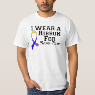 Geef me een Marigold Blue Paars Ribbon Draag T-shirt