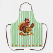 Geef me een pardon - Grappig Turkije. Thanksgiving Schort (Voorkant)
