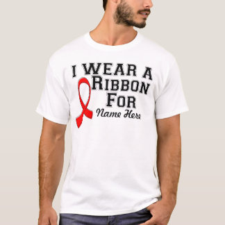 Geef me een Rode Ribbon Draag T-shirt