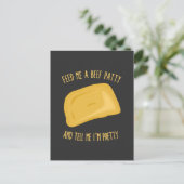 Geef me een rundvlek en vertel me dat ik  ben briefkaart (Staand voorkant)