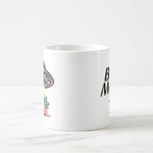 Geef me een straal | Vreemdeling en ufo Magische Mok (Center)