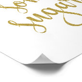 Geef me een suikerriet 8 x 10 bruiloft poster (Hoek)