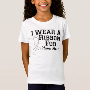 Geef me een wit lint aan t-shirt
