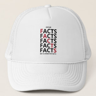 Geef me feiten, geen alternatieve feiten trucker pet