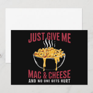 Geef me gewoon mac & kaas en niemand wordt gekwets kaart