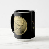 Geef me het goud mok (Voorkant links)