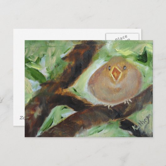 Geef me het voer! briefkaart (Voorkant / Achterkant)