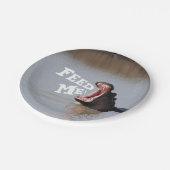 Geef me het voer! Hippo Papieren Bordje (Gekanteld)