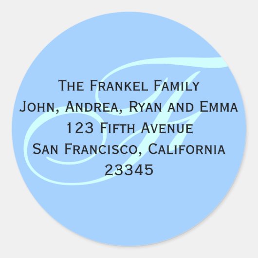 Geef me je adres (label)! ronde sticker (Voorkant)