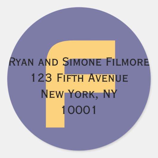 Geef me je adres (label)! ronde sticker (Voorkant)