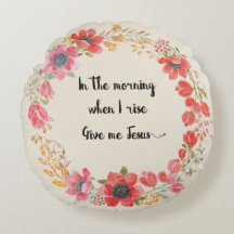 Geef me Jesus Hymn Quote Pillow