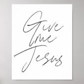 Geef me Jezus Script Poster (Voorkant)