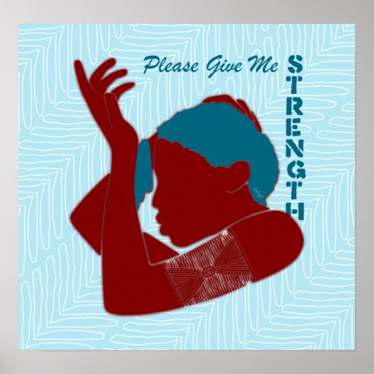 Geef me kracht poster (Voorkant)