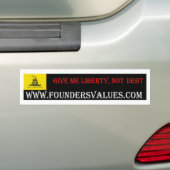 Geef me Liberty Bumber Sticker (Op auto)