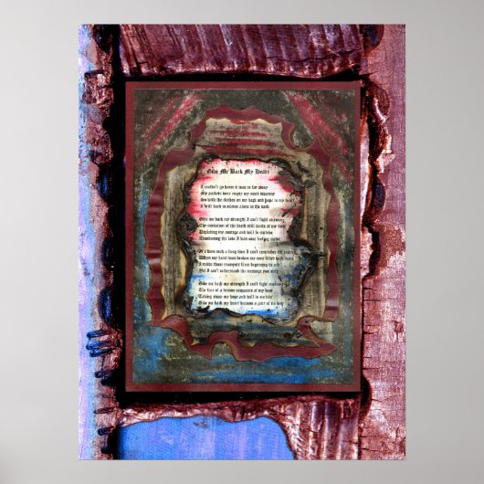 Geef me mijn hart terug poster (Voorkant)