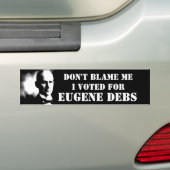 Geef me niet de schuld... bumpersticker (Op auto)