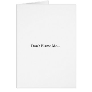 Geef me niet de schuld... (John Kerry)