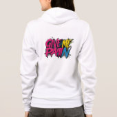 Geef me pijn hoodie (Achterkant)