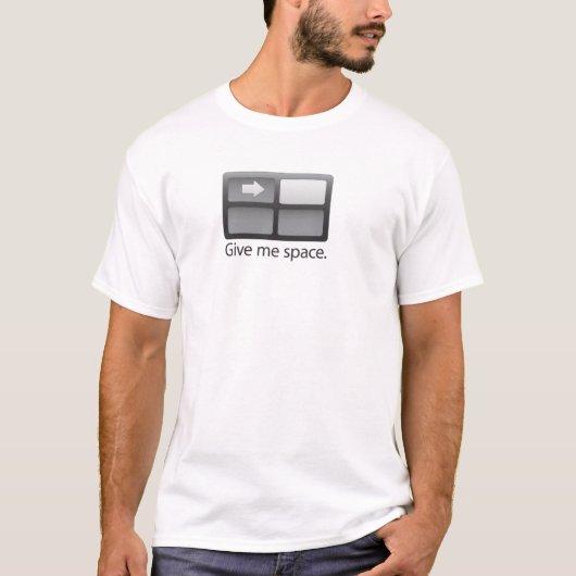 Geef me ruimte t-shirt (Voorkant)