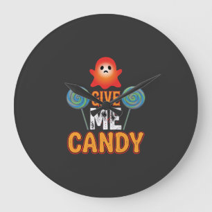 Geef Me Snoep Halloween Geest_1 Grote Klok