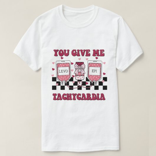 geef me tachycardie t-shirt (Design voorkant)