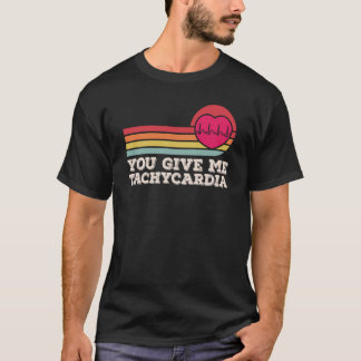 Geef me Tachycardie Valentijnsdag ICU Nurse L T-shirt