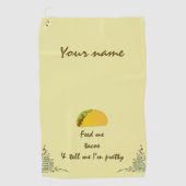 Geef me Tacos Golfhanddoek (Voorkant)