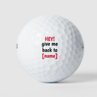 Geef me terug naar de aangepaste naam van de eigen golfballen
