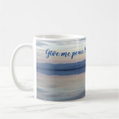 Geef me vrede, liefde en rust Gepersonaliseerd Koffiemok (Links)