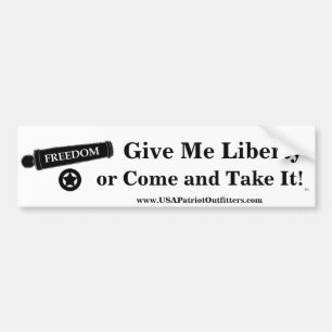 Geef me vrijheid 1.1 bumpersticker