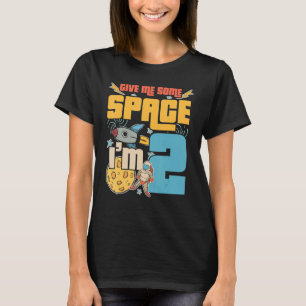 Geef me wat ruimte ik ben 2 Happy Birthday Celebra T-shirt