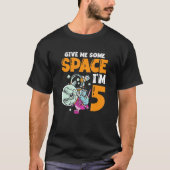 Geef me wat ruimte ik ben 5 Astronaut Spaceship Ha T-shirt (Voorkant)