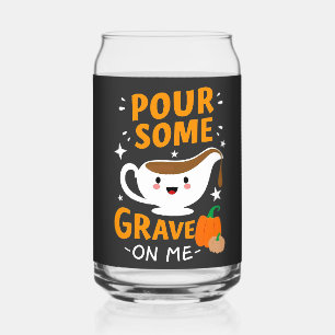 Geef me wat zwaard voor mijn Thanksgiving Turkije Blikvorm Glas