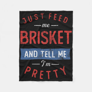 Geef mij maar Brisket BBQ Lover Smoker Pitmaster G Fleece Deken