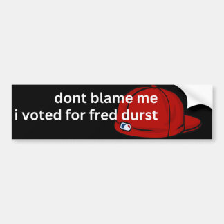 geef mij niet de schuld bumpersticker