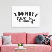 Geef niet op canvas afdruk (Insitu (Woonkamer))