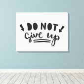 Geef niet op canvas afdruk (Insitu (Houten vloer))