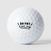 Geef niet op golfballen (Voorkant)