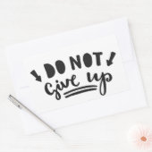 Geef niet op rechthoekige sticker (Envelop)