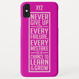 GEEF NOOIT aangepaste monogram-telefoongevallen OP iPhone XS Max Hoesje