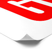 Geef nooit basketbal Inspirerend op Poster (Hoek)