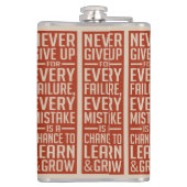 GEEF NOOIT DE kolf OP Heupfles (Achterkant)