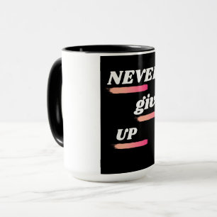 Geef nooit de Mok van Inspirerend koffie op
